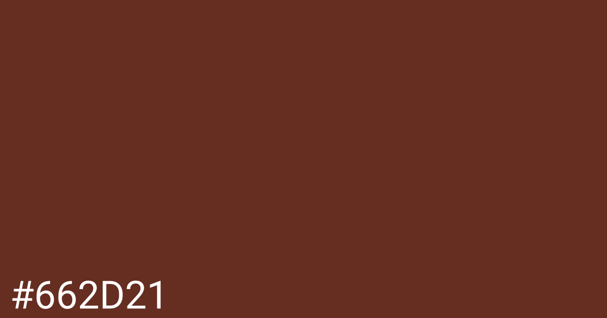 Hex color #662d21 graphic