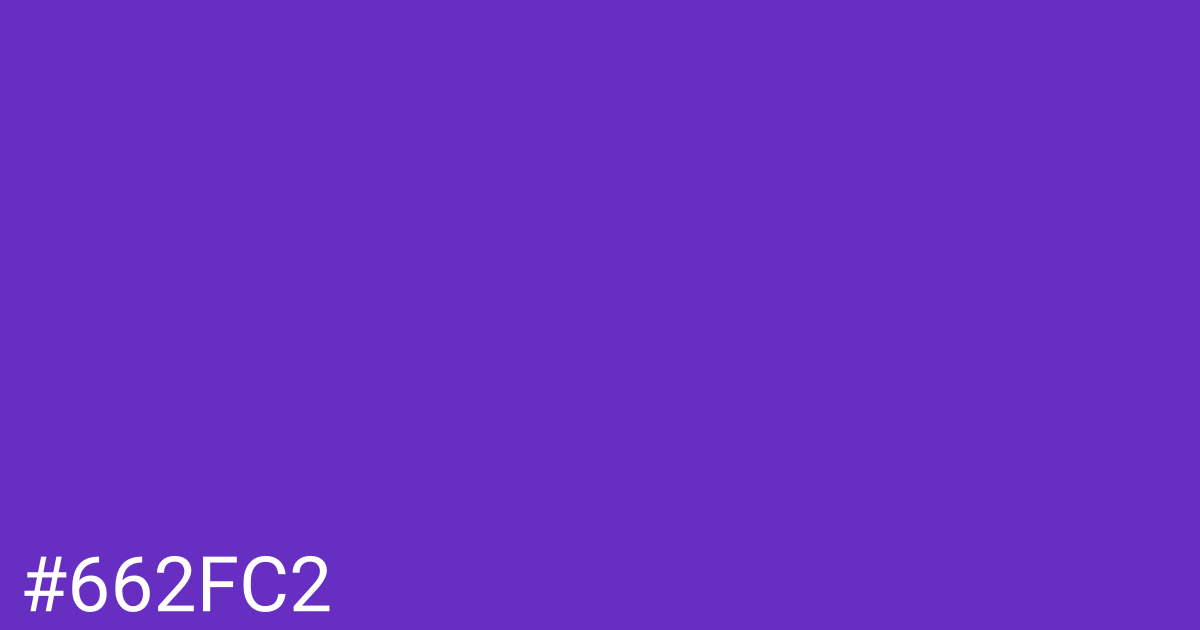 Hex color #662fc2 graphic