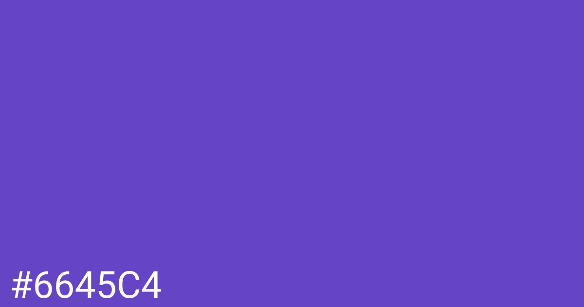 Hex color #6645c4 graphic