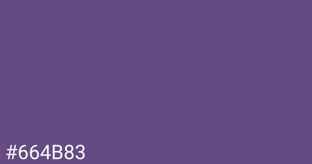 Hex color #664b83 graphic