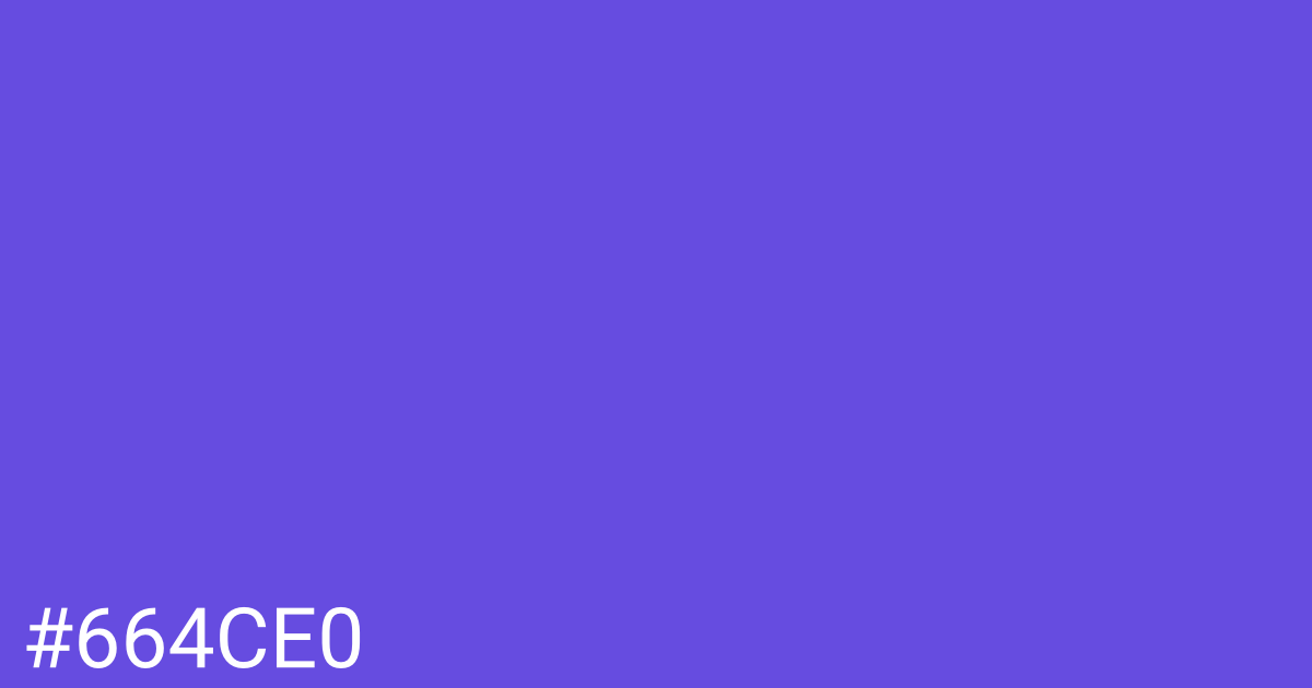 Hex color #664ce0 graphic