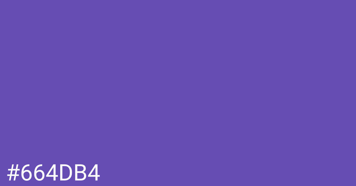 Hex color #664db4 graphic