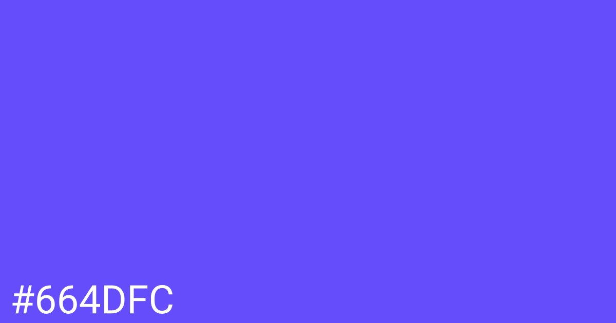 Hex color #664dfc graphic