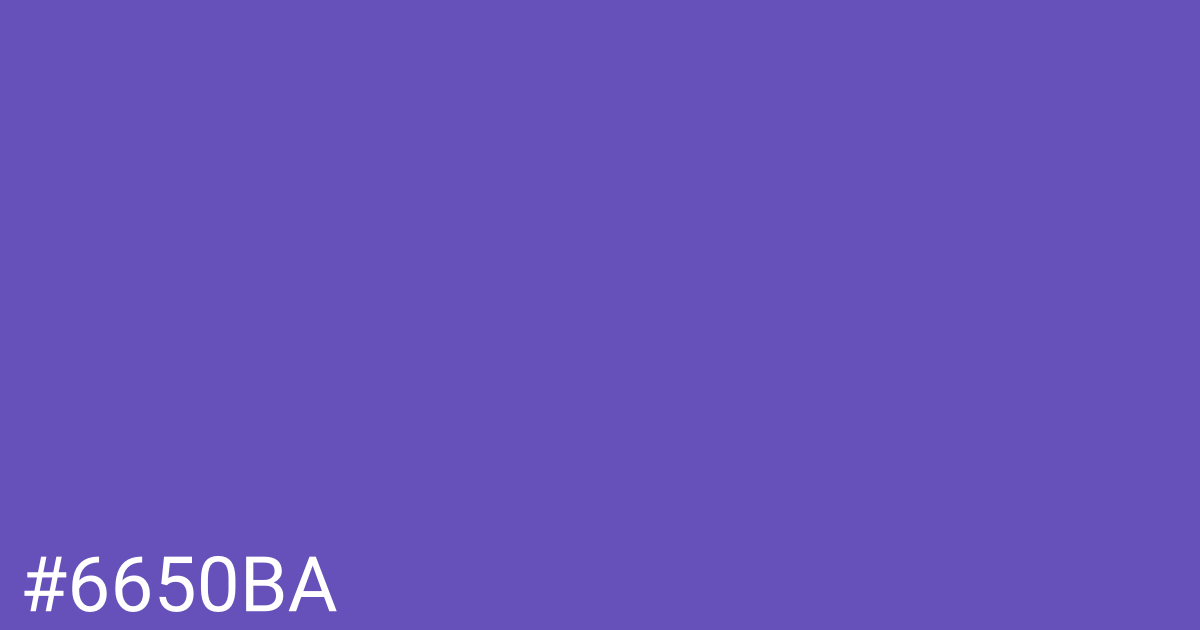 Hex color #6650ba graphic