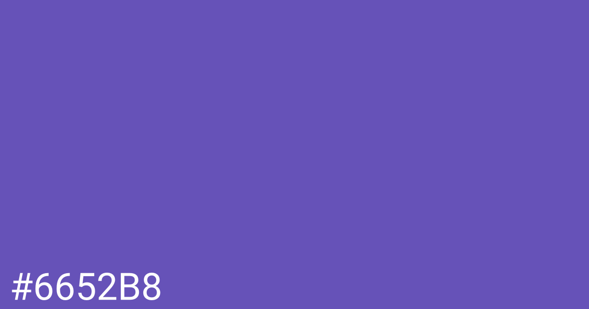 Hex color #6652b8 graphic