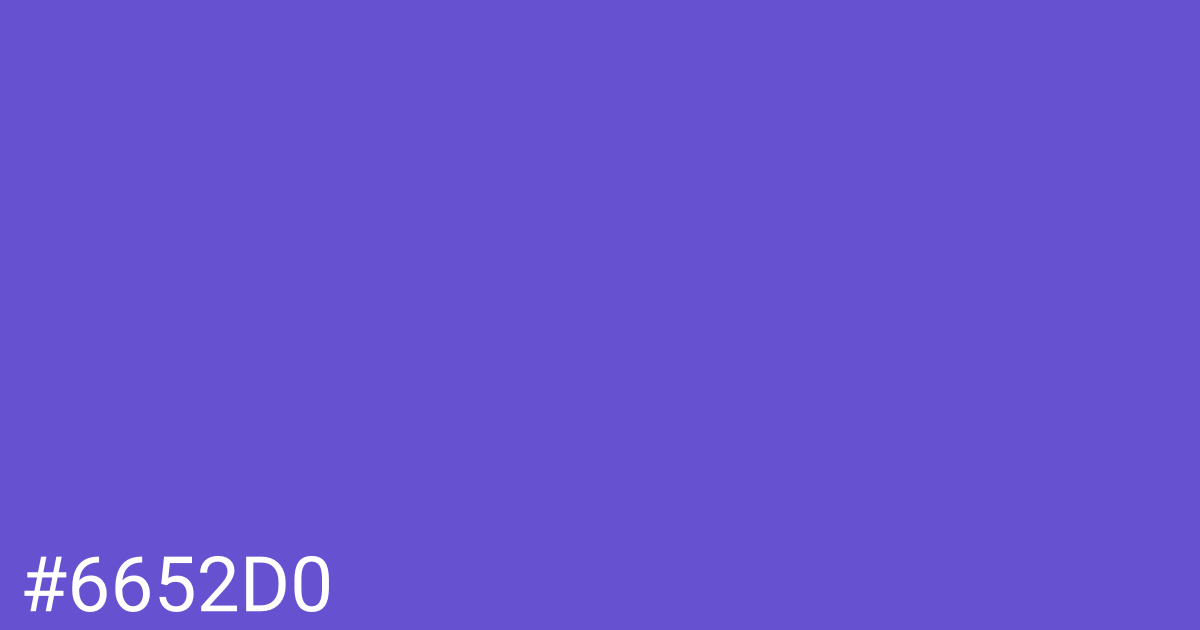 Hex color #6652d0 graphic