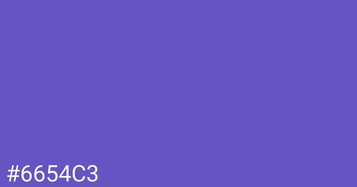 Hex color #6654c3 graphic