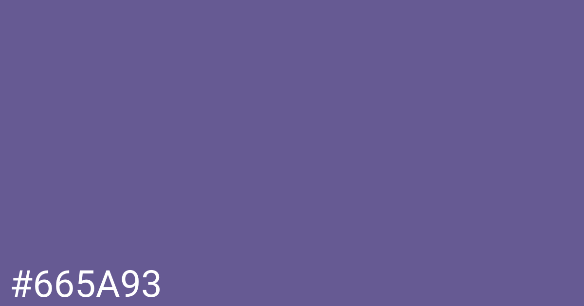 Hex color #665a93 graphic