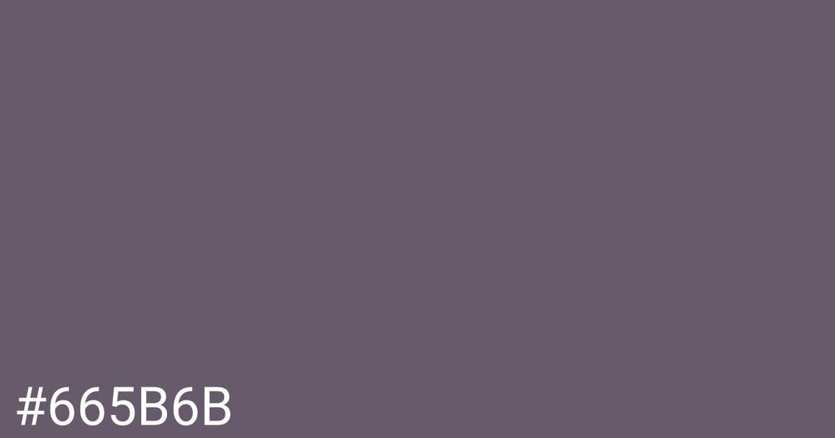 Hex color #665b6b graphic