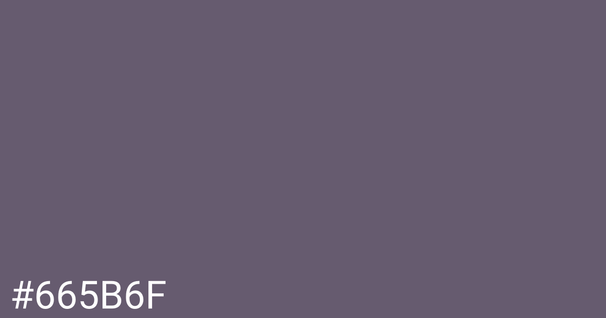 Hex color #665b6f graphic