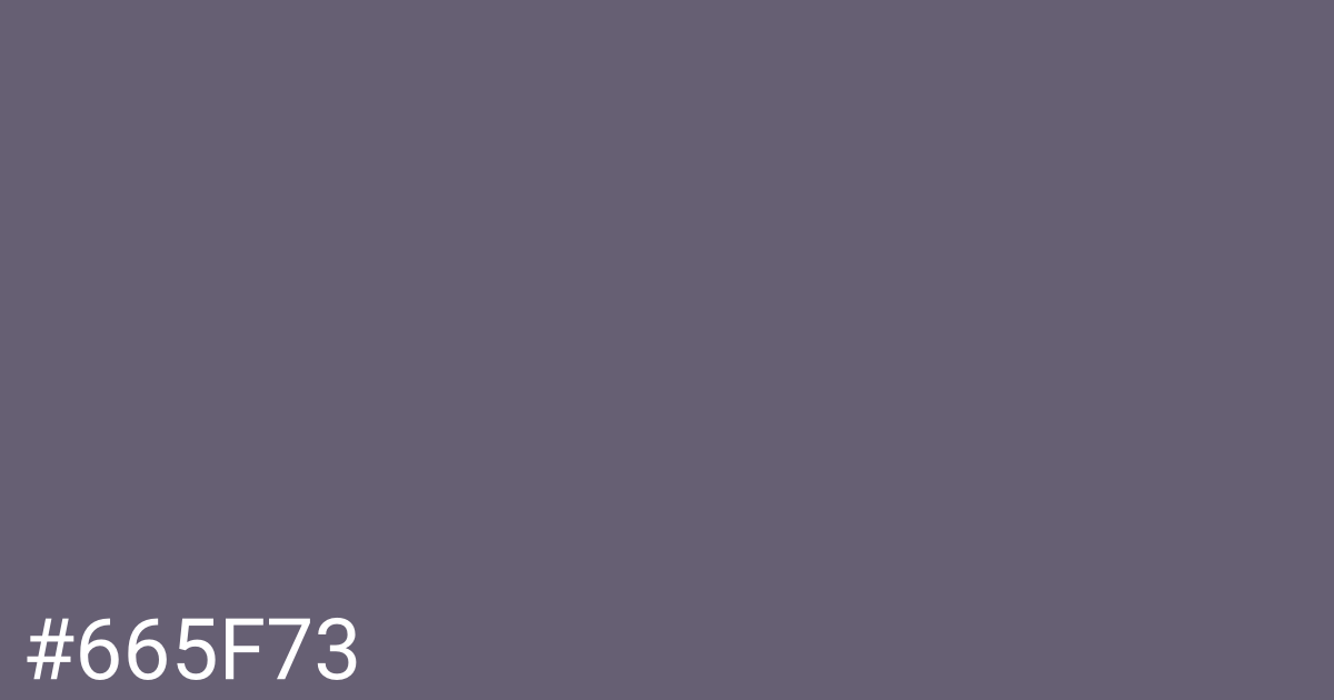 Hex color #665f73 graphic