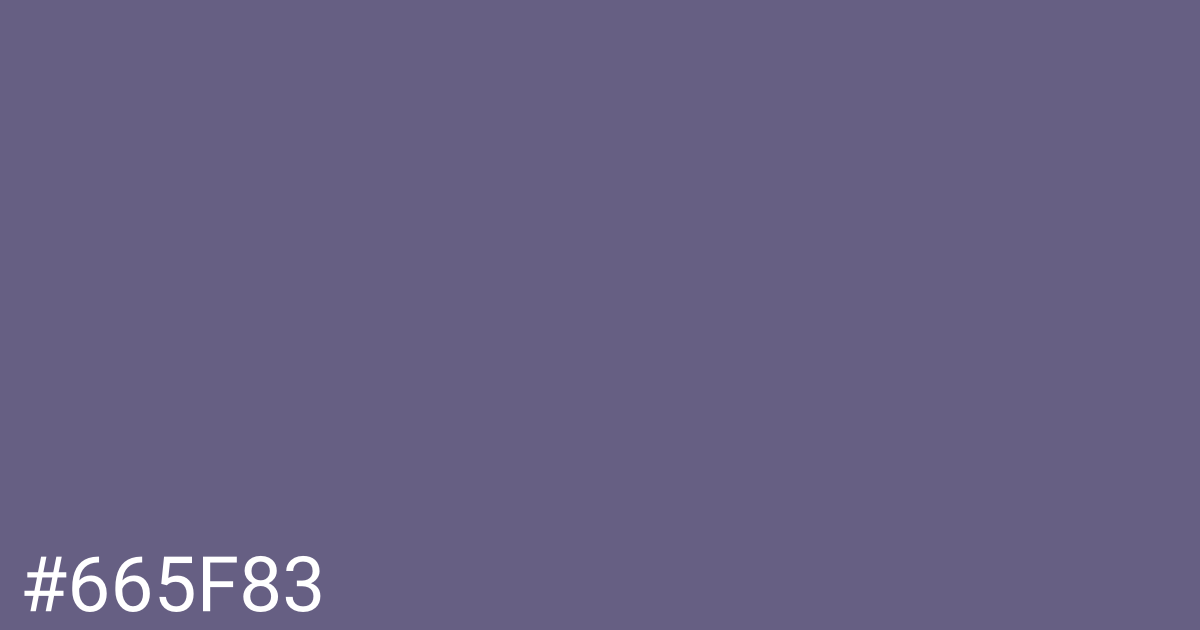 Hex color #665f83 graphic