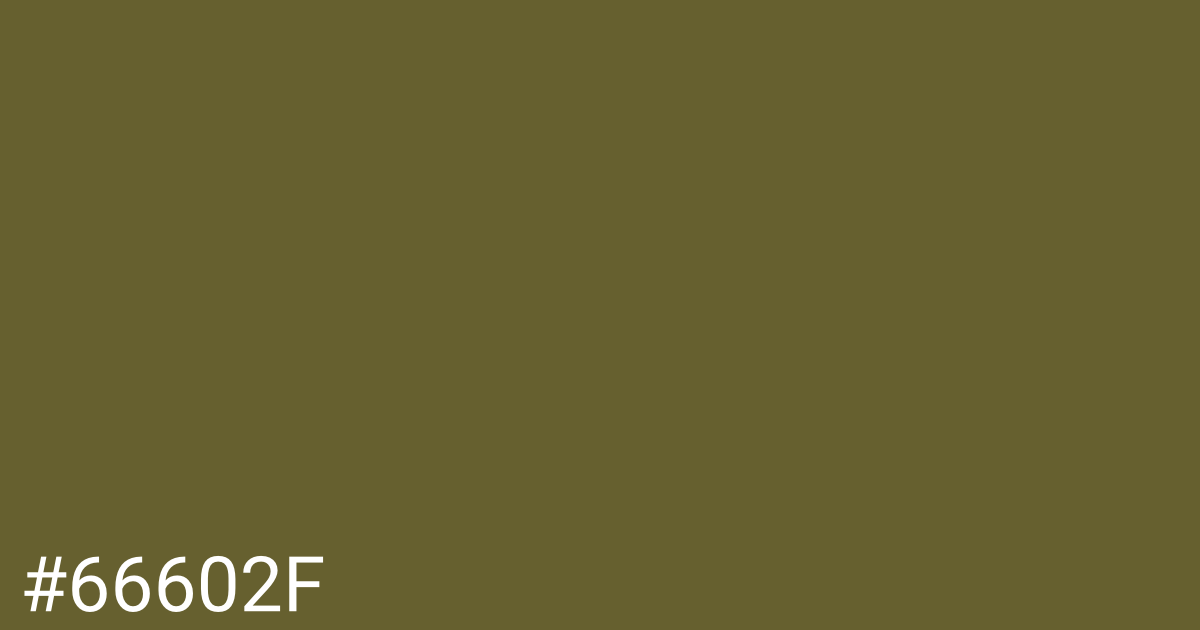 Hex color #66602f graphic