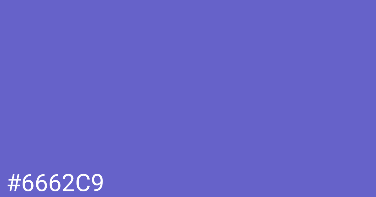 Hex color #6662c9 graphic