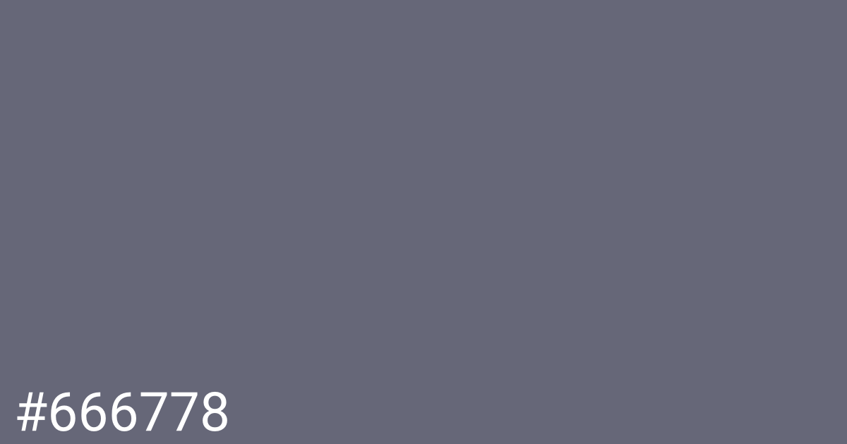Hex color #666778 graphic