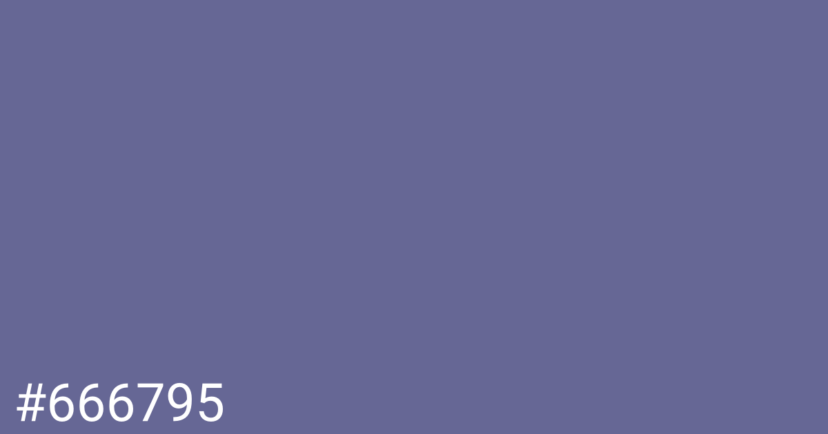 Hex color #666795 graphic