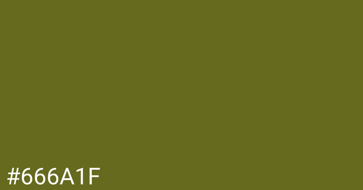 Hex color #666a1f graphic