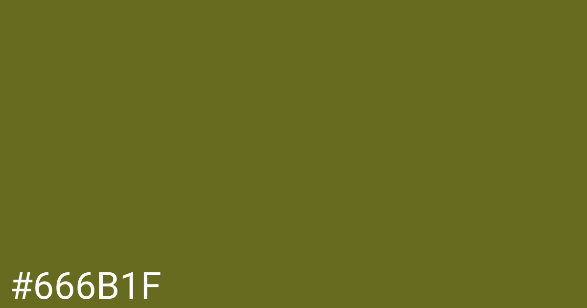 Hex color #666b1f graphic