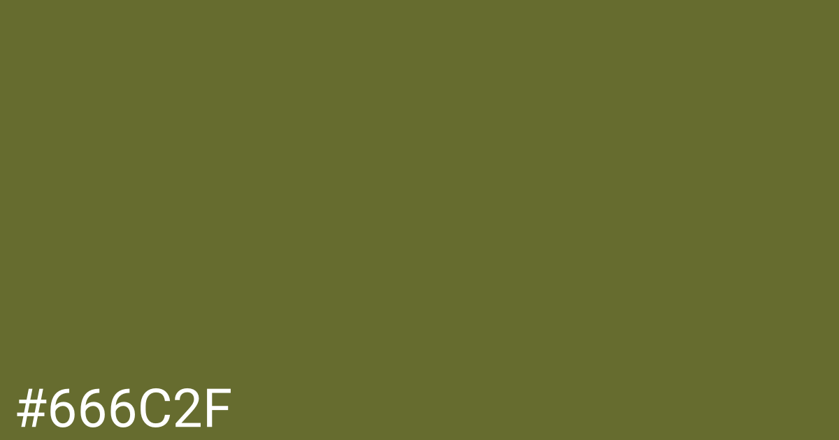 Hex color #666c2f graphic