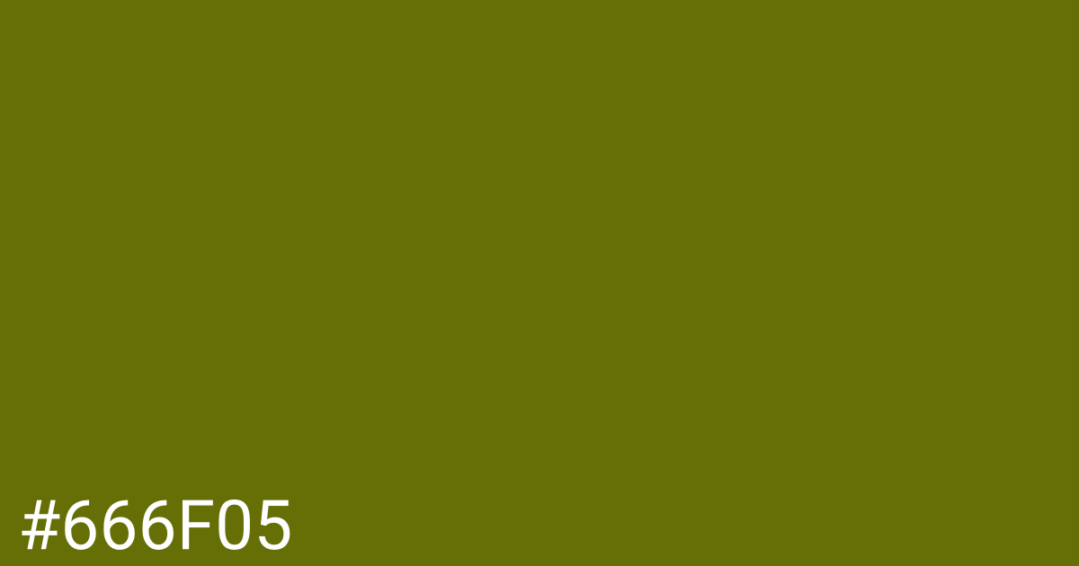 Hex color #666f05 graphic