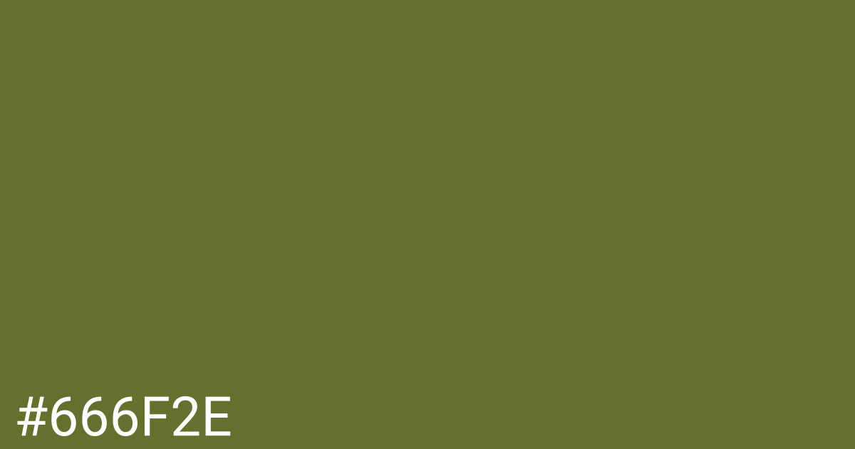 Hex color #666f2e graphic