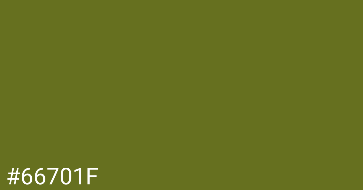 Hex color #66701f graphic