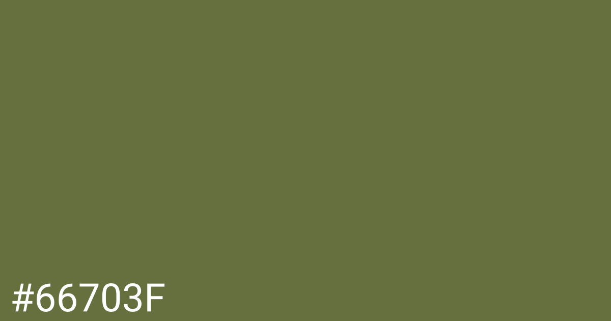 Hex color #66703f graphic