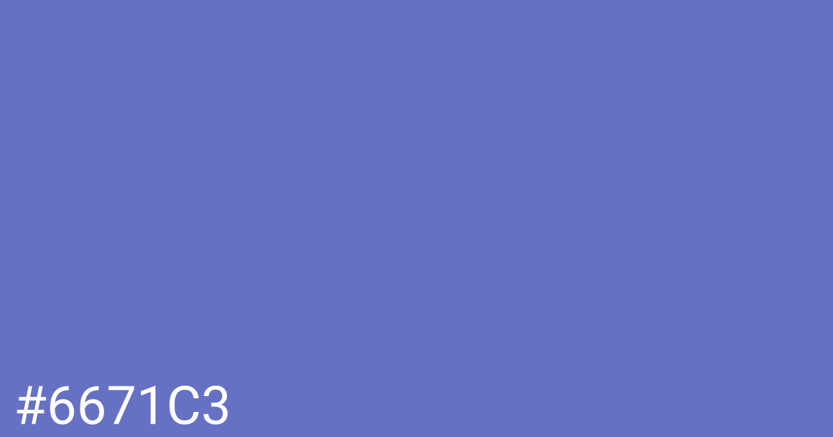 Hex color #6671c3 graphic