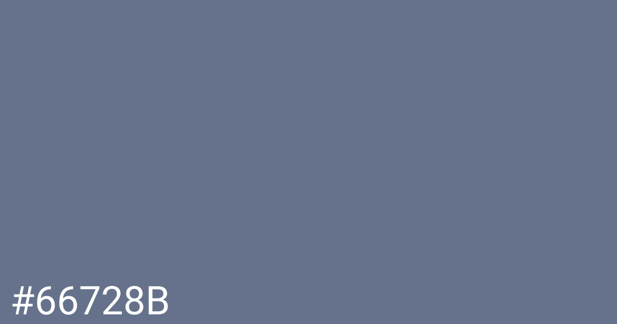 Hex color #66728b graphic