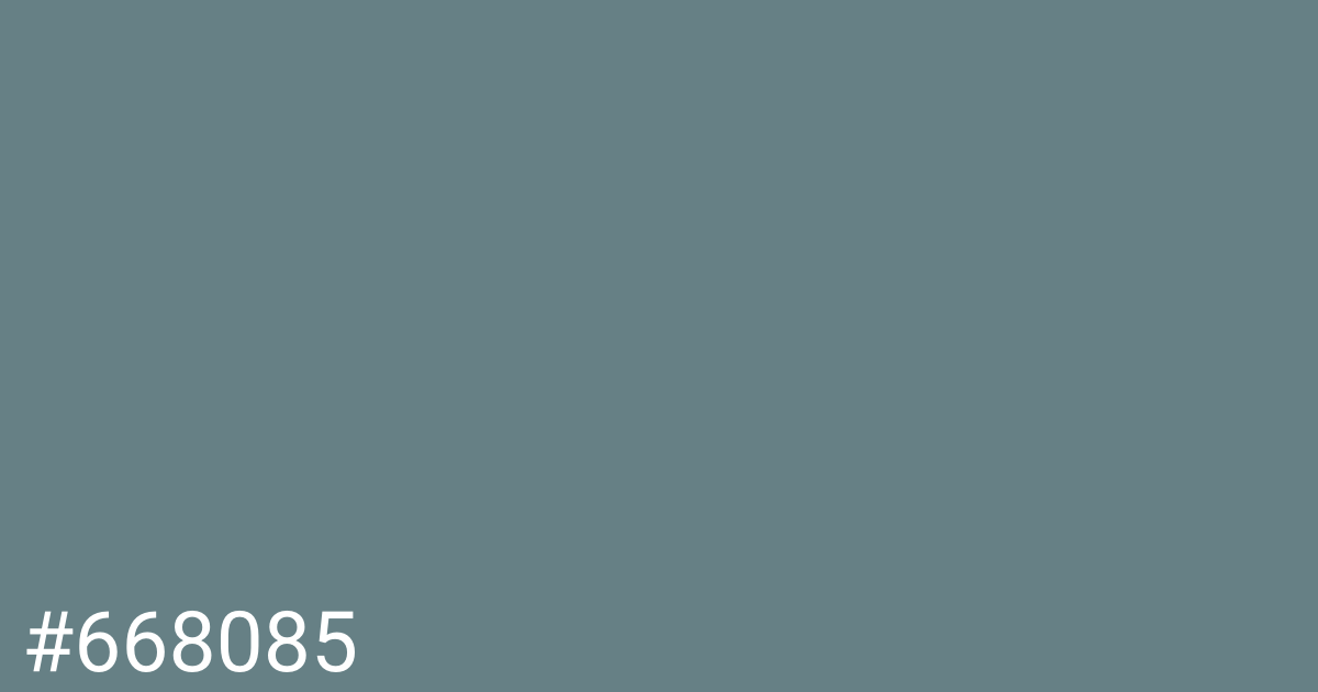 Hex color #668085 graphic