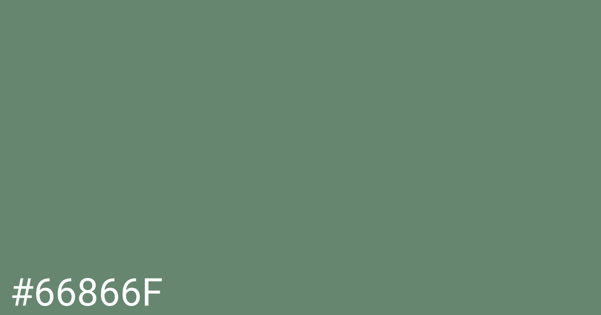 Hex color #66866f graphic