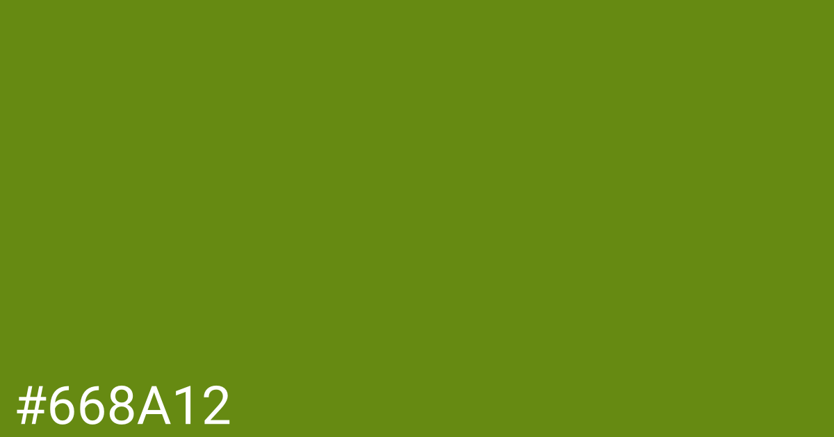 Hex color #668a12 graphic