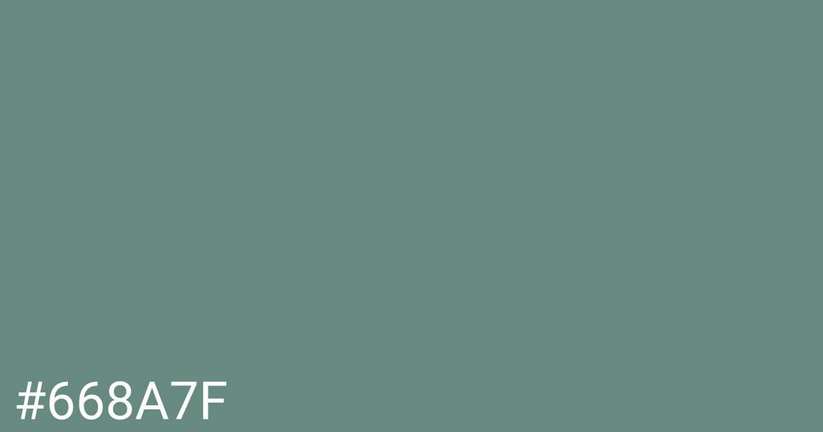 Hex color #668a7f graphic