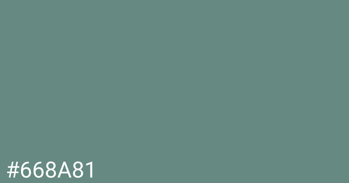 Hex color #668a81 graphic