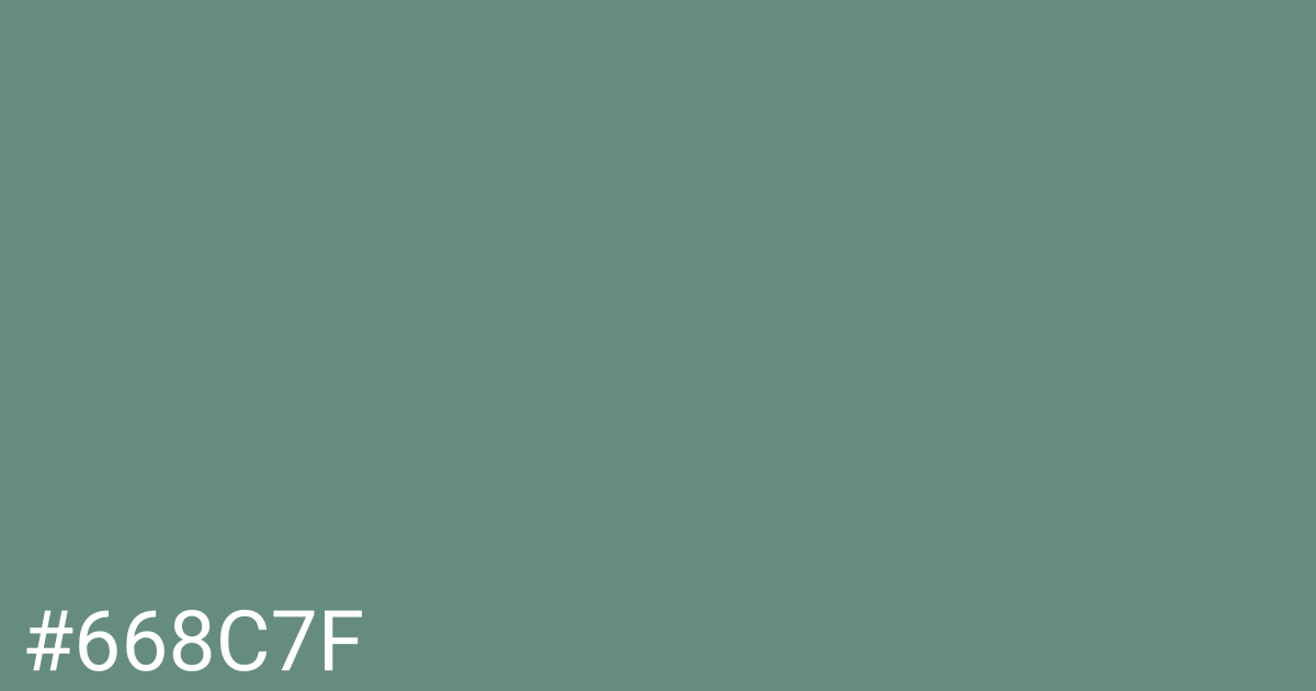 Hex color #668c7f graphic