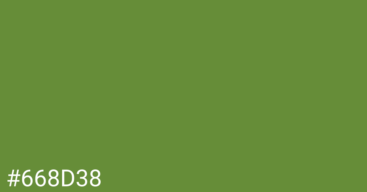 Hex color #668d38 graphic