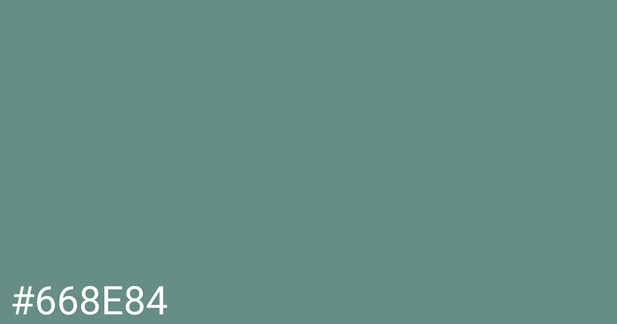 Hex color #668e84 graphic