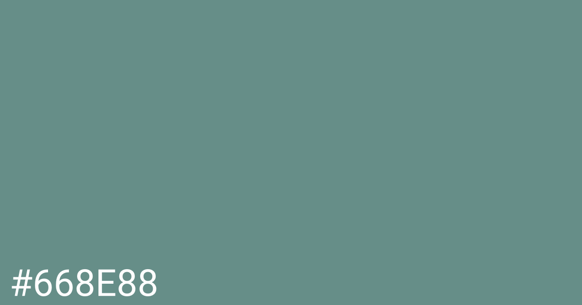 Hex color #668e88 graphic