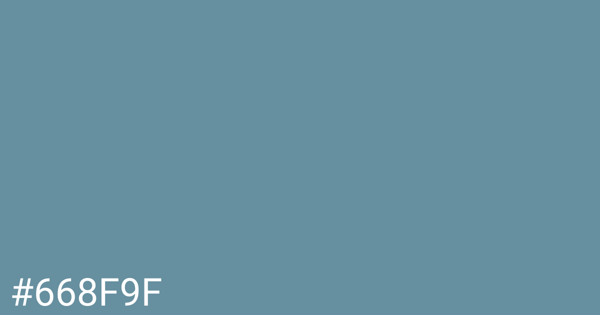 Hex color #668f9f graphic