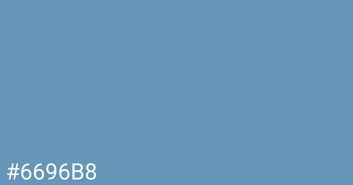 Hex color #6696b8 graphic