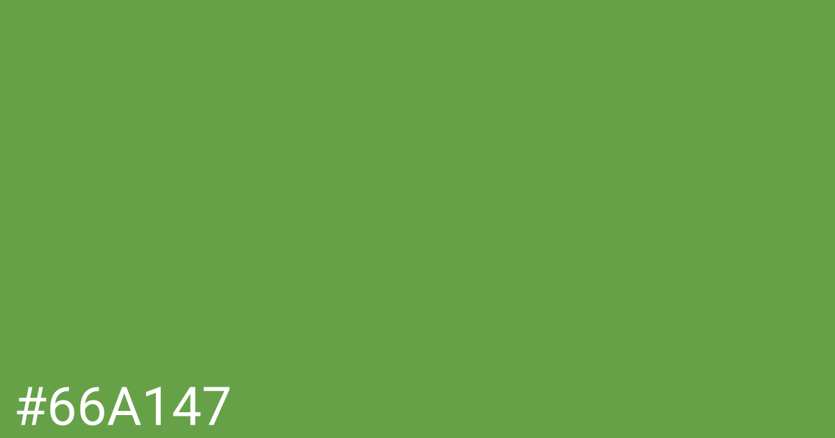 Hex color #66a147 graphic