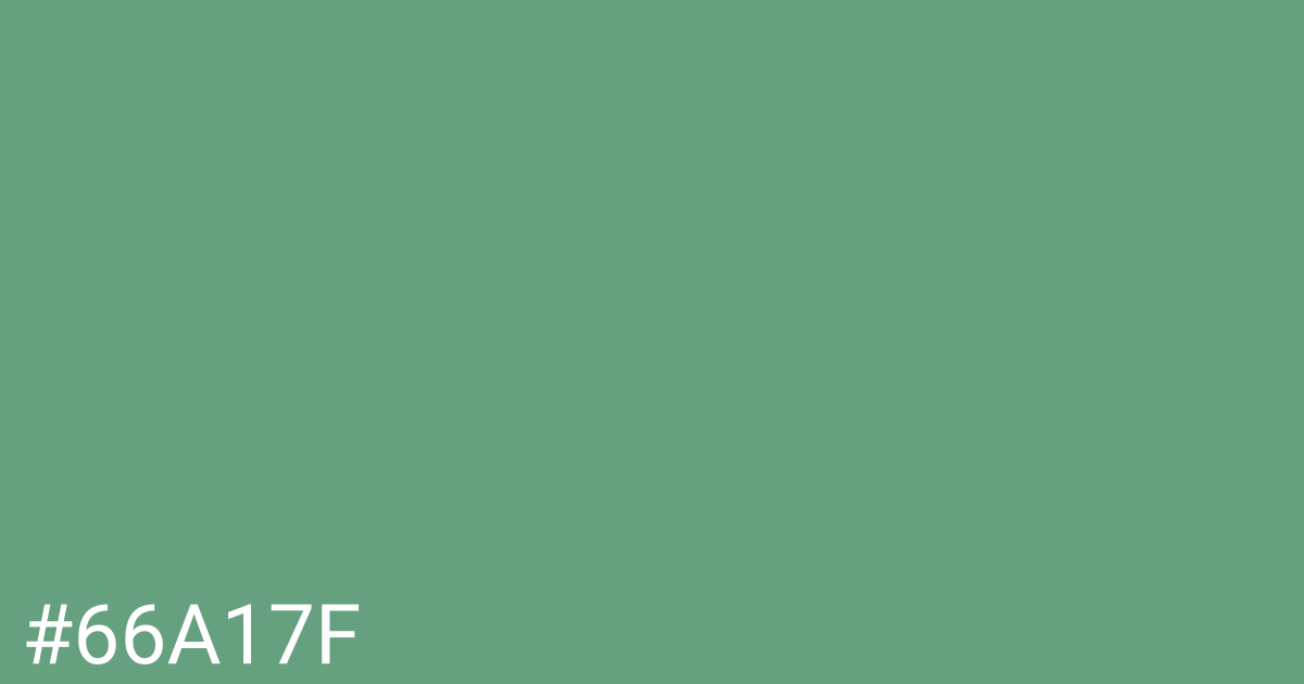 Hex color #66a17f graphic