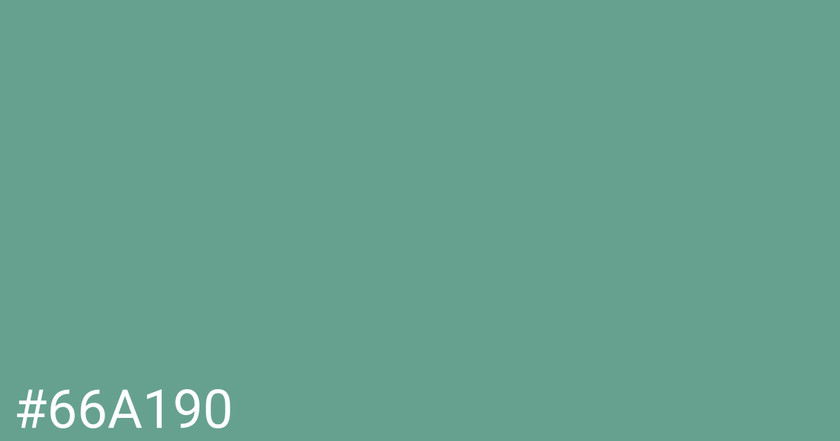 Hex color #66a190 graphic