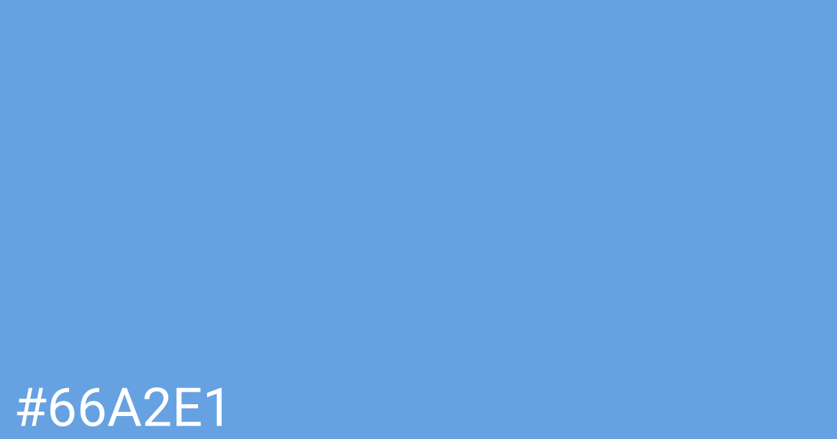Hex color #66a2e1 graphic