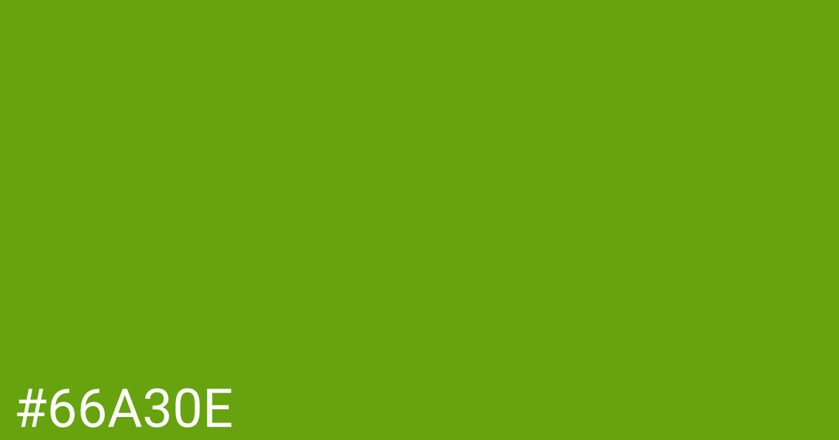 Hex color #66a30e graphic