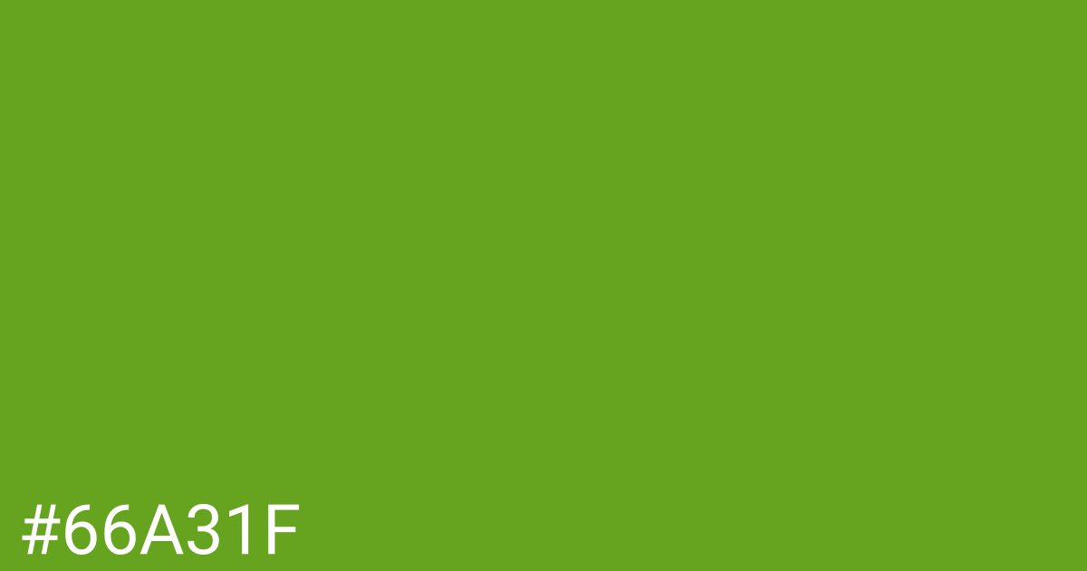 Hex color #66a31f graphic