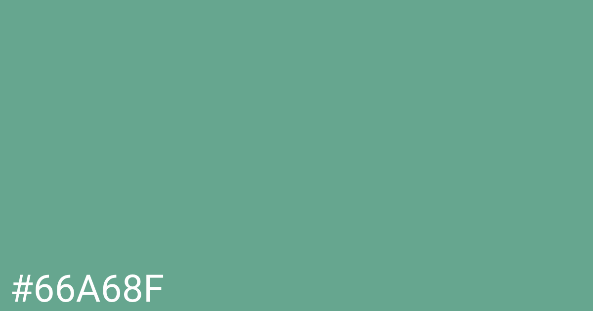 Hex color #66a68f graphic