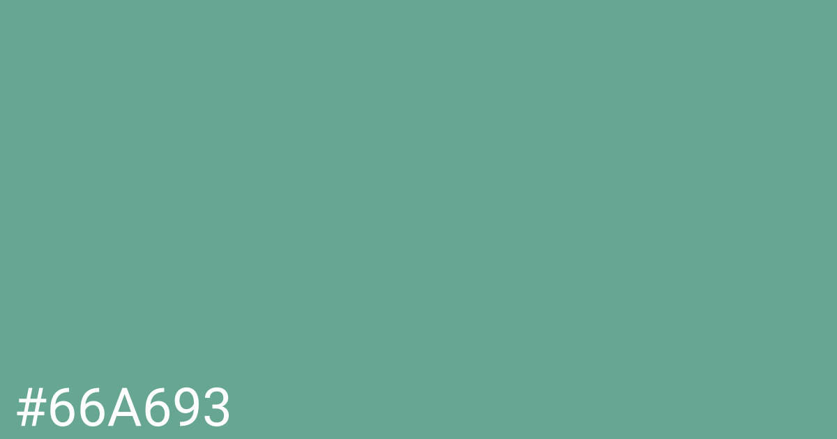 Hex color #66a693 graphic