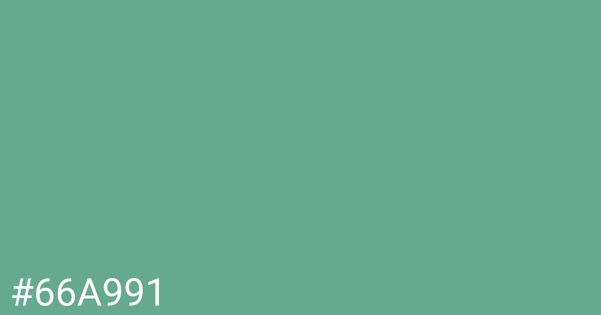 Hex color #66a991 graphic