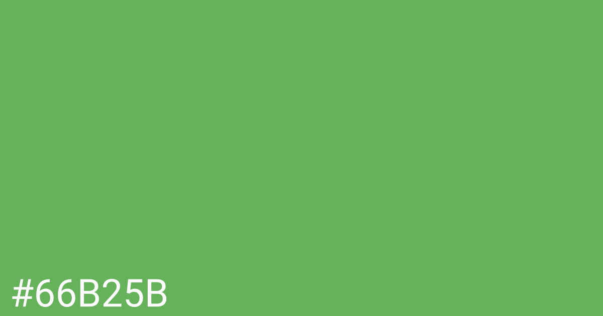 Hex color #66b25b graphic